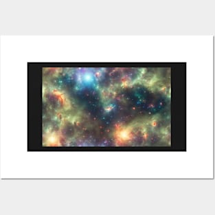 Seamless Stellar Cosmos Texture Patterns XIII Posters and Art